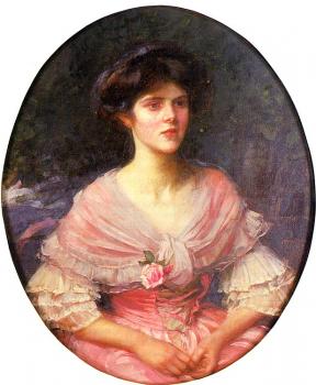 約翰 威廉姆 沃特豪斯 Portrait of Mrs A P Henderson